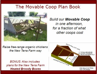  Chickens Combo Pack" including Movable Coop Plans and the Broody Boxes