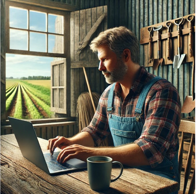 farmer laptop